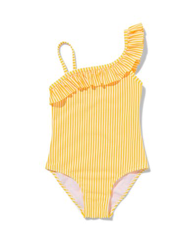 maillot de bain enfant asymétrique jaune 146/152 - 22263037 - HEMA