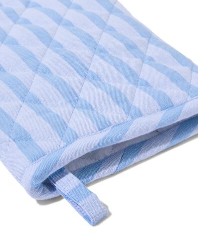 Topfhandschuh Baumwolle blau gestreift - 5460002 - HEMA