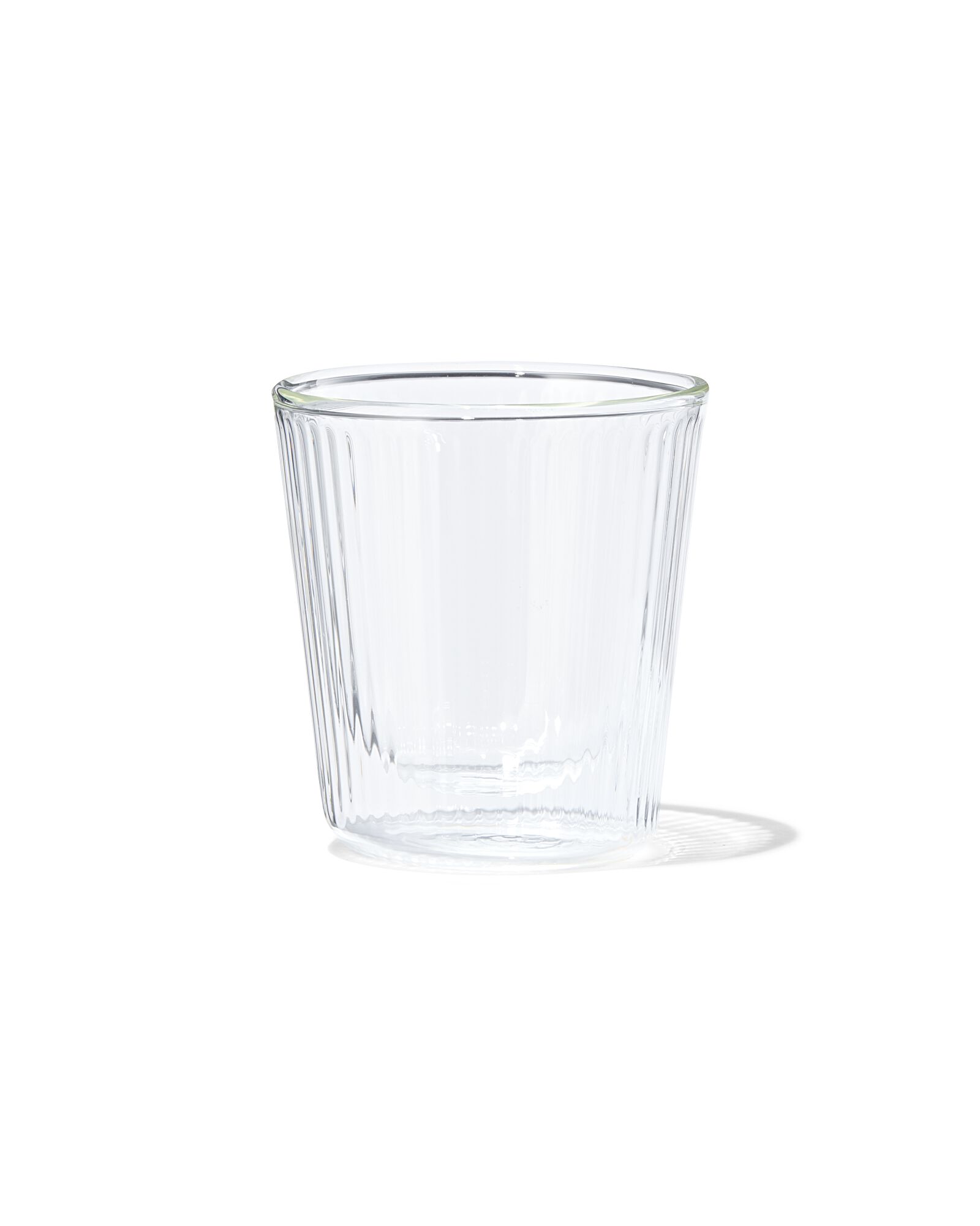 doppelwandiges Glas, Streifenrelief, 150 ml - 80660132 - HEMA