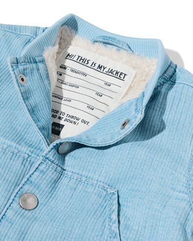 Baby-Bomberjacke, gerippt jeansfarben jeansfarben - 33179970DENIM - HEMA