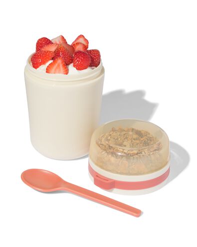 gobelet &agrave; yaourt &agrave; emporter 420 ml beige - 80650275 - HEMA