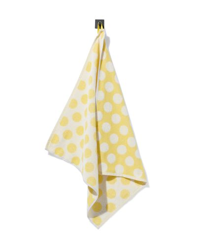 K&uuml;chenhandtuch 50&nbsp;x&nbsp;50&nbsp;cm Baumwolle Gelb mit Punkten - 5440014 - HEMA
