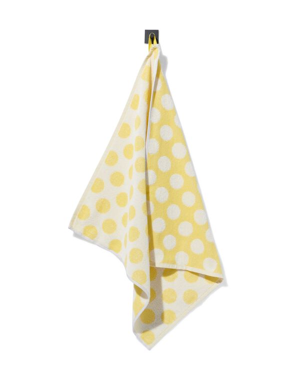 K&uuml;chenhandtuch 50&nbsp;x&nbsp;50&nbsp;cm Baumwolle Gelb mit Punkten - 5440014 - HEMA
