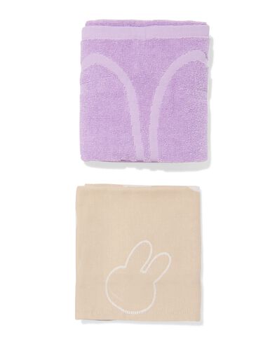 set de torchon et serviette Miffy 65x65 cm  - 60410275 - HEMA
