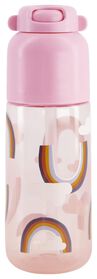 Wasserflasche mit Trinkhalm, 300 ml, Regenbogen - 80600129 - HEMA