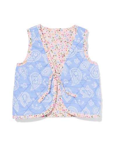 omkeerbare babygilet bloemen  blauw blauw - 33063770BLUE - HEMA