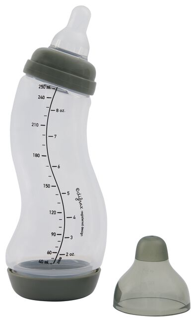 Difrax-Antikolik-S-Babyfläschchen, 250 ml, grün - 33500950 - HEMA