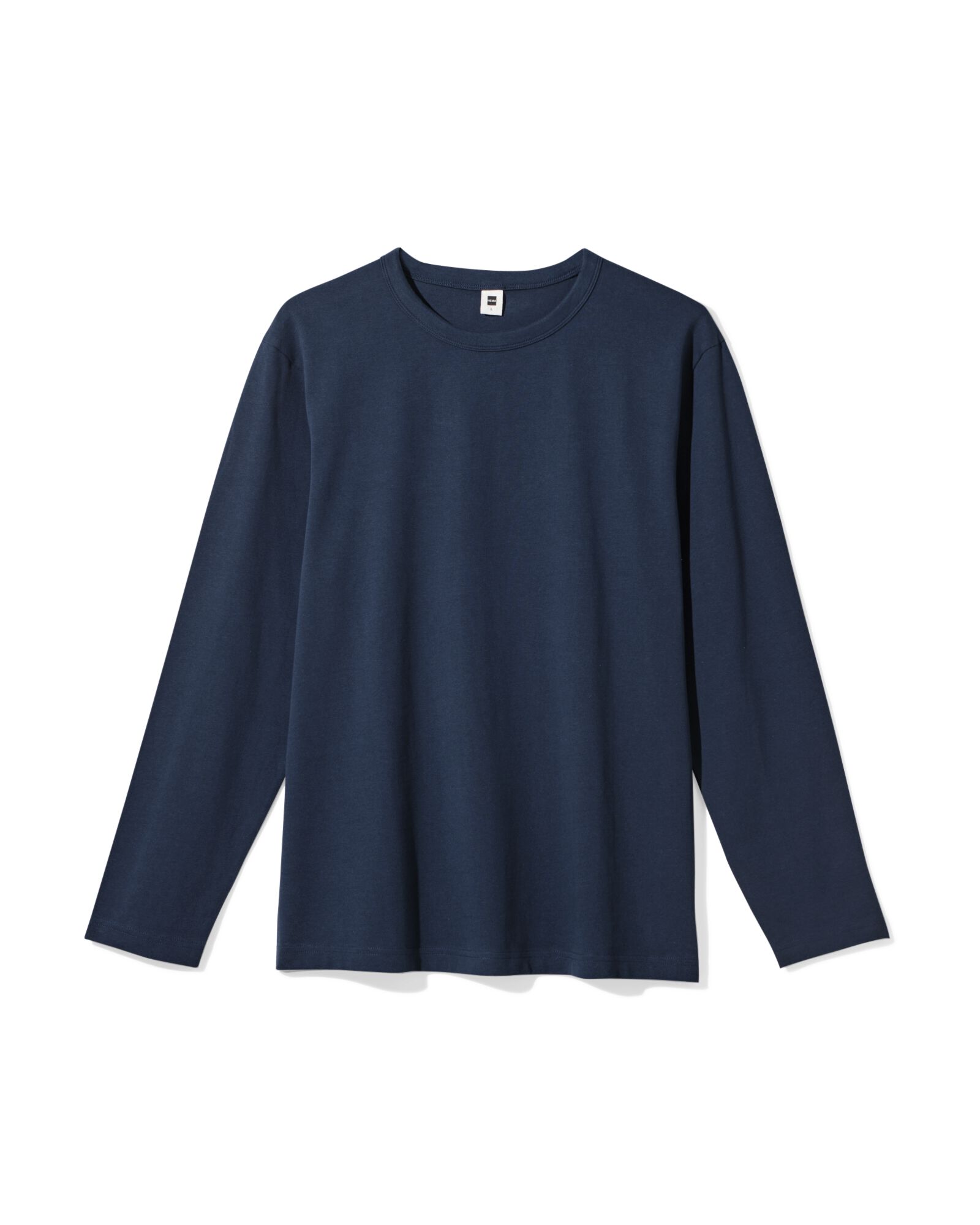 heren T-shirt Loek jersey strepen donkerblauw donkerblauw - 2101950DARKBLUE - HEMA