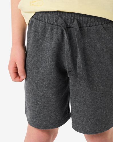 short enfant coupe droite tissu sweat - 2 pi&egrave;ces gris chin&eacute; gris chin&eacute; - 30714617GREYMELANGE - HEMA
