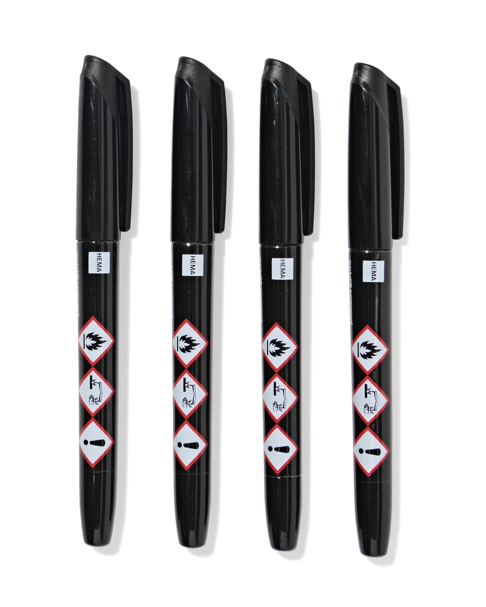 permanente markers 0.5-1-2mm - 4 stuks - 14400600 - HEMA