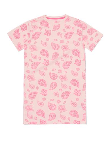 kindernachthemd paisley roze 134/140 - 23002365 - HEMA