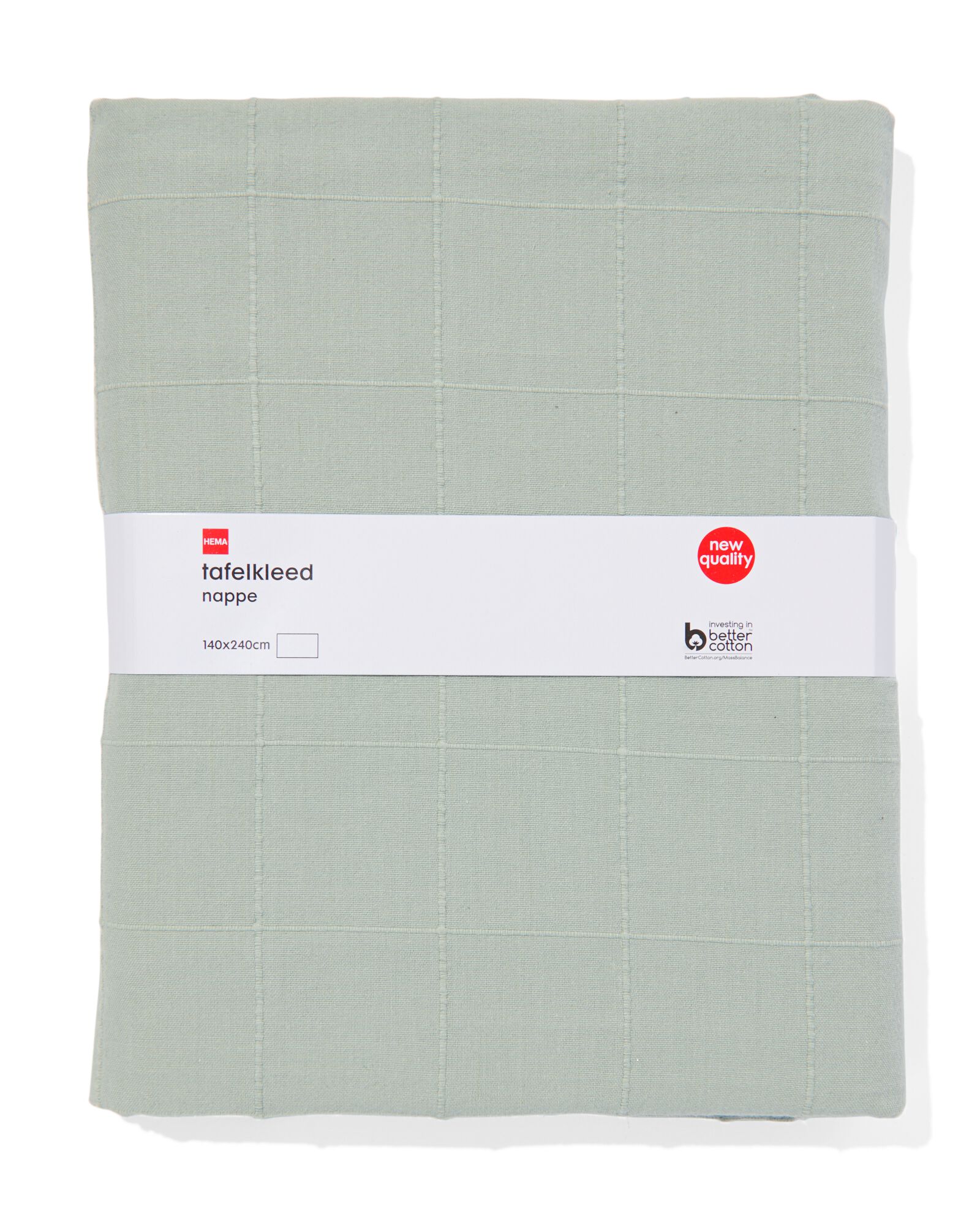 nappe &agrave; carreaux 140x240 coton vert - 5390016 - HEMA