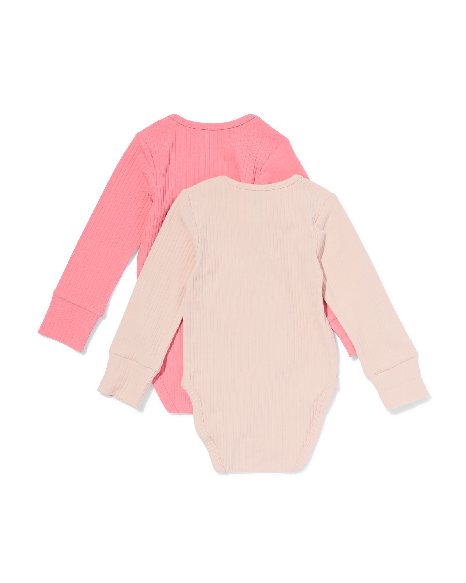 body's viscose rib - 2 stuks roze roze - 33306750PINK - HEMA