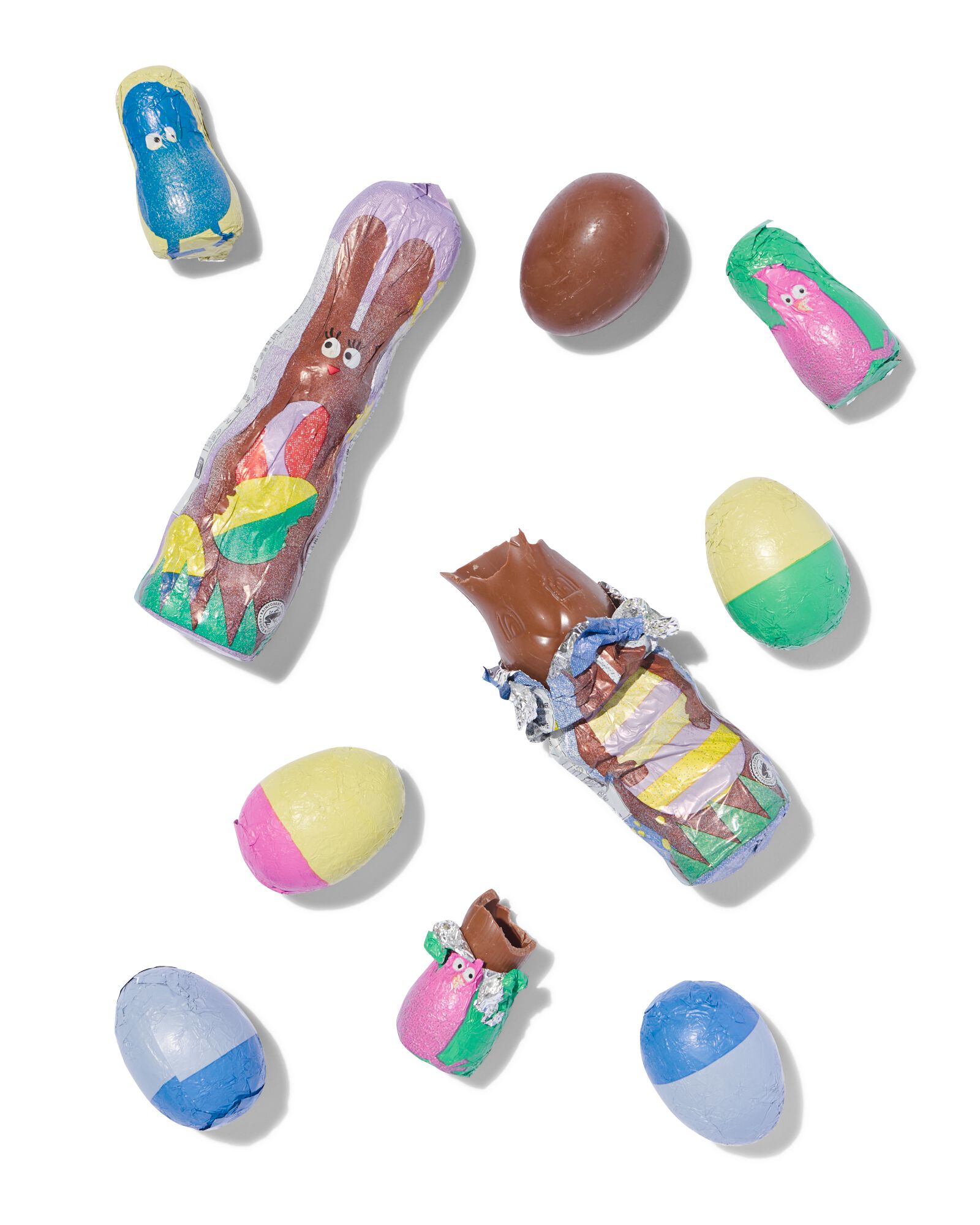 m&eacute;lange chocolats au lait chasse aux oeufs 265 g - 24232257 - HEMA