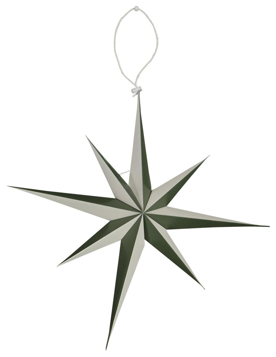 étoile de noël en papier Ø45cm vert - 25104341 - HEMA