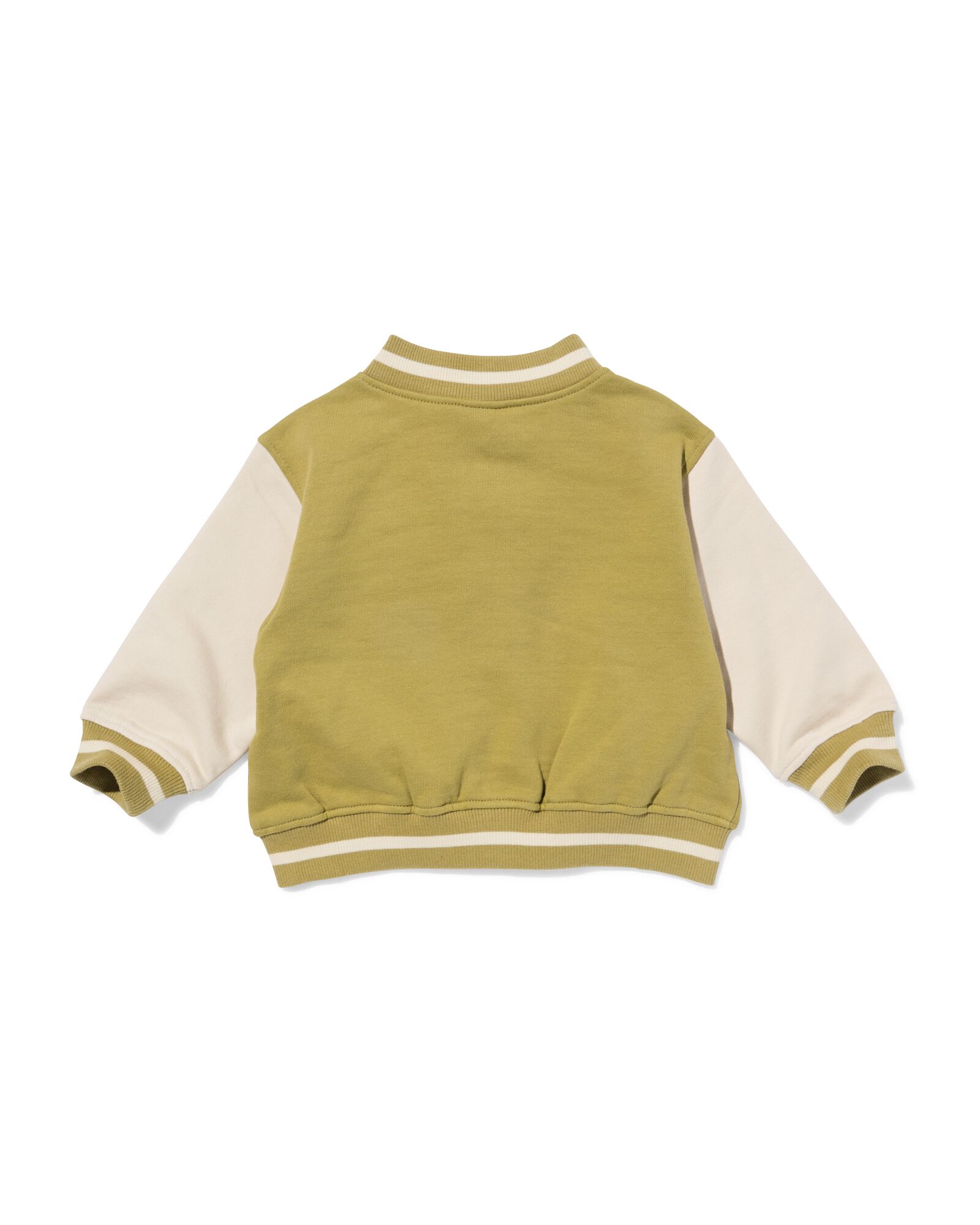 baby bombervest sweatstof groen groen - 33179870GREEN - HEMA