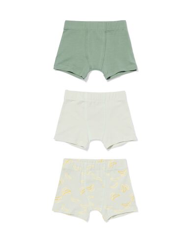 boxer enfant bananes - lot de 3 vert vert - 19203560GREEN - HEMA