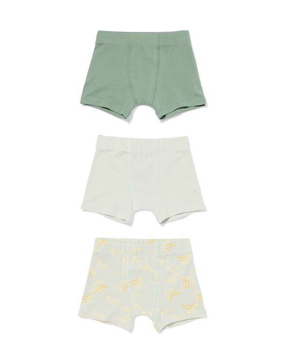 boxer enfant bananes - lot de 3 vert vert - 19203560GREEN - HEMA