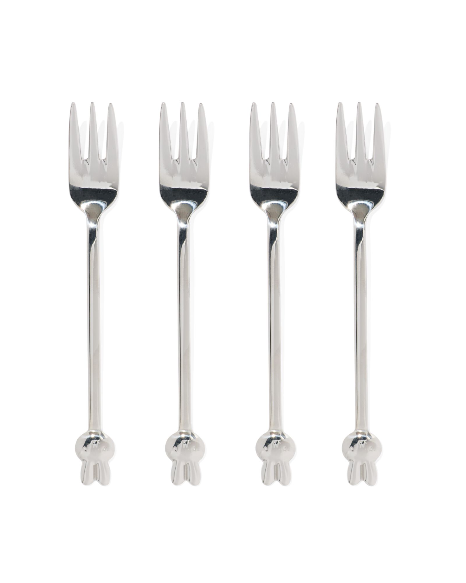 4&nbsp;fourchettes &agrave; g&acirc;teau en inox Miffy - 60410120 - HEMA