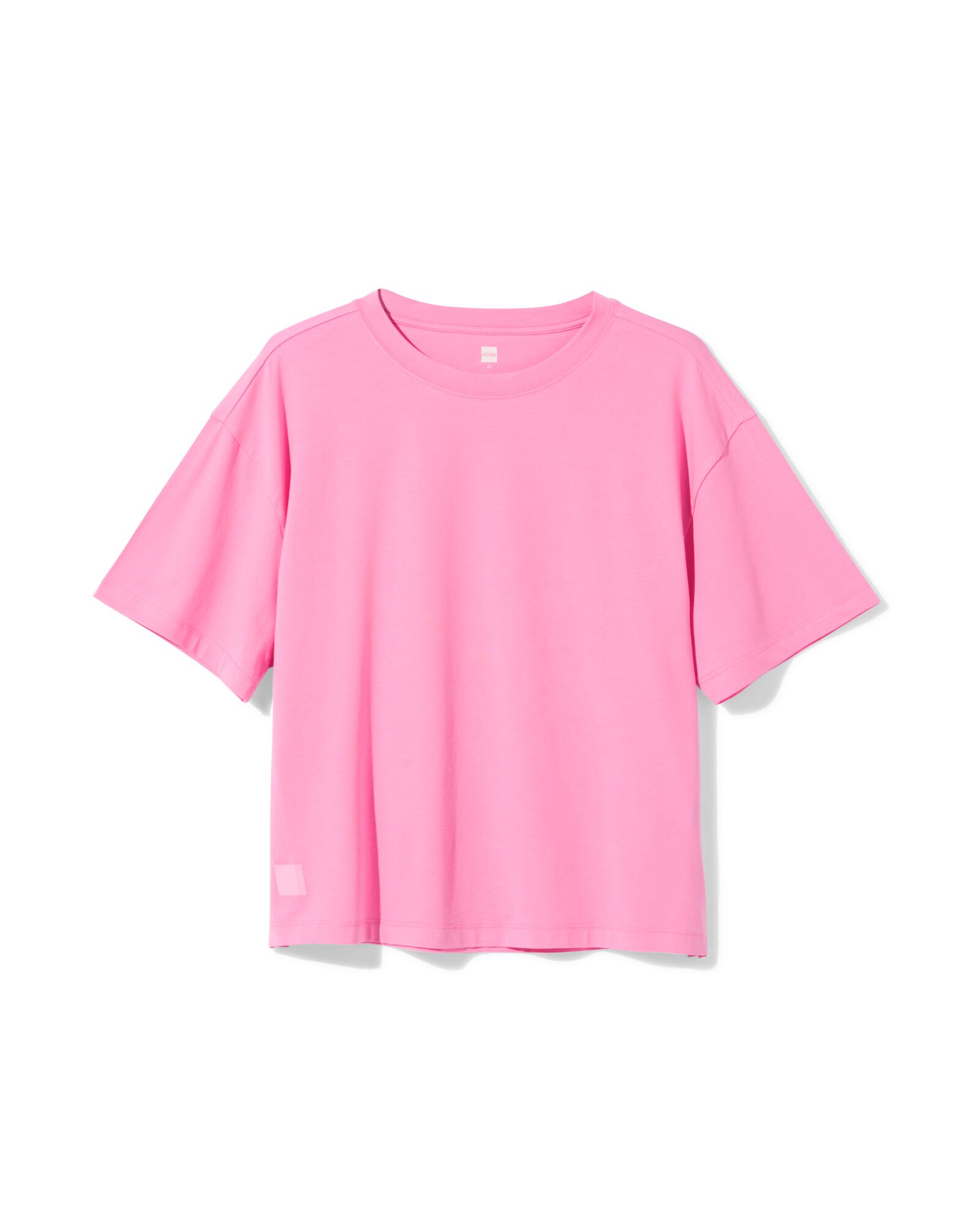 t-shirt femme boxy fit rose rose - 36000388PINK - HEMA