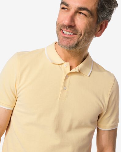 Herren-Poloshirt, Piqué gelb L - 2115736 - HEMA