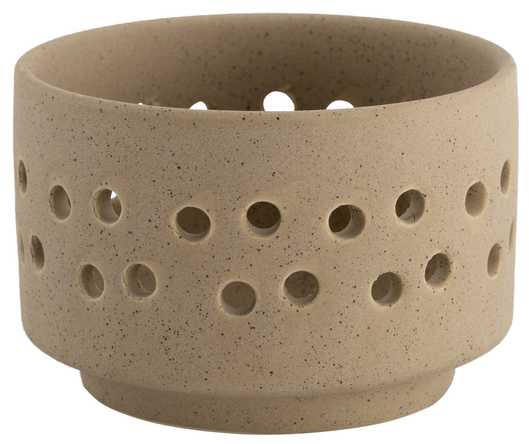 Teelichthalter, Keramik, Ø 9 x 6 cm - 13322125 - HEMA
