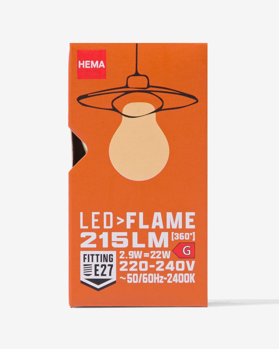 LED-Lampe, SMD E27, 2.9 W, 215 lm, Flammenlampe - 20070037 - HEMA