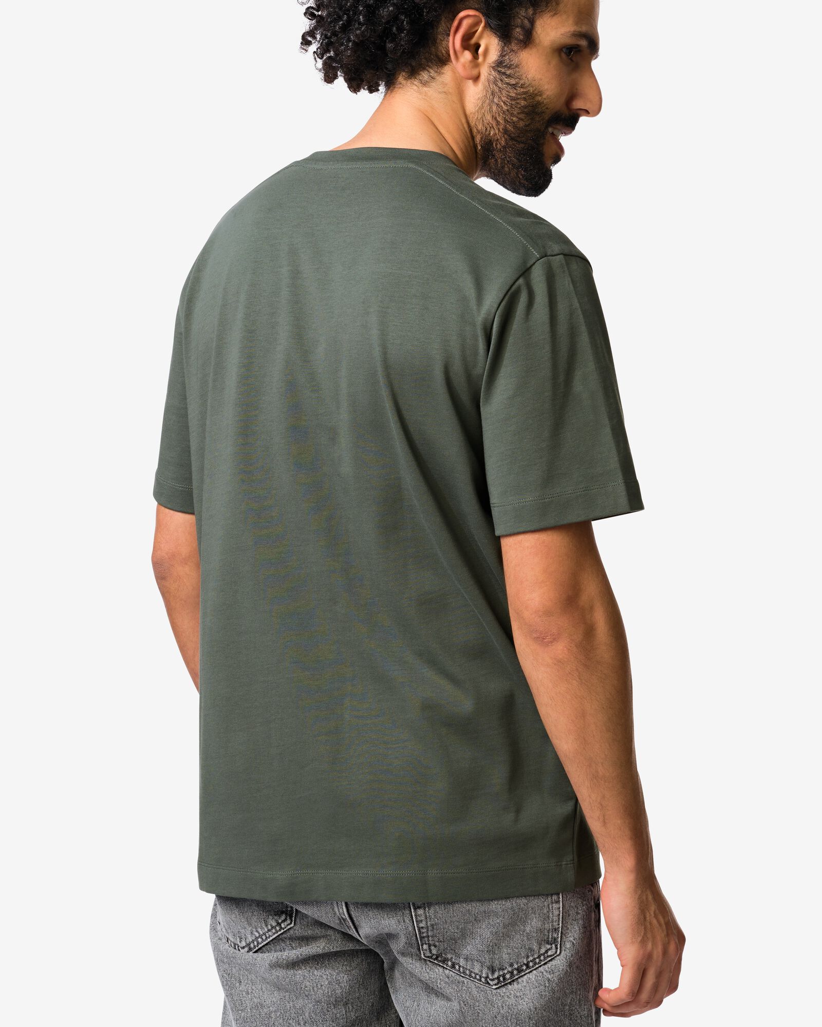 heren T-shirt Elias jersey grijs grijs - 2129820GREY - HEMA