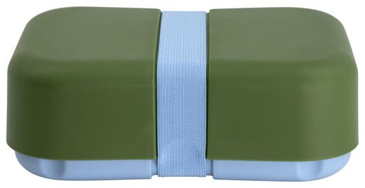 Brotdose mit Gummiband, grün/blau - 80610339 - HEMA