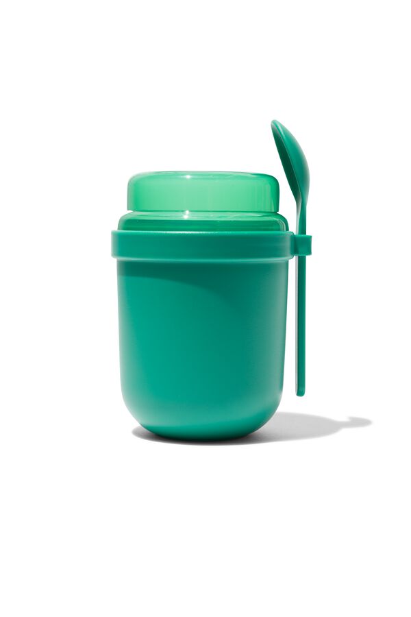 gobelet &agrave; yaourt to go vert 500 ml - 80650091 - HEMA
