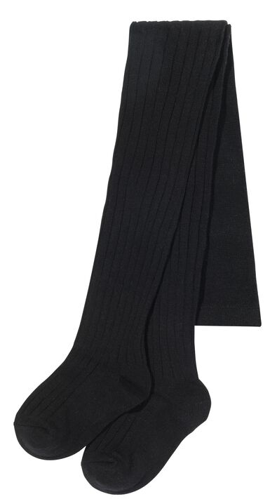 2 paires de collants &eacute;pais enfant avec coton bleu bleu - 1000028435 - HEMA