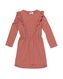 robe enfant avec broderie roze 98/104 - 30872643 - HEMA