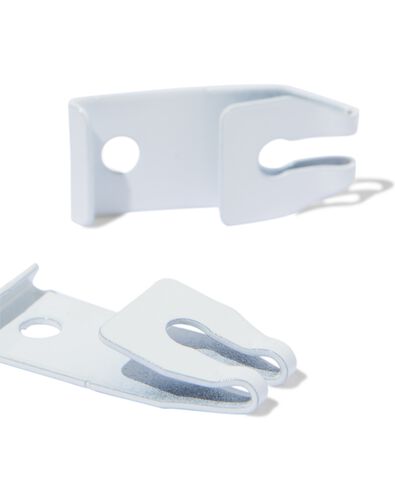 Supports de plafond pour rail en U blanc - 5 pi&egrave;ces - 7502017 - HEMA