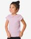 Kinder-T-Shirt mit Ajourkragen violett 86/92 - 30824465 - HEMA