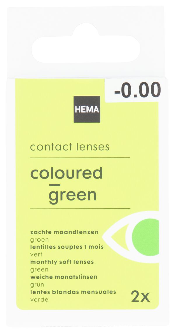 gekleurde contactlenzen groen - 11973200 - HEMA