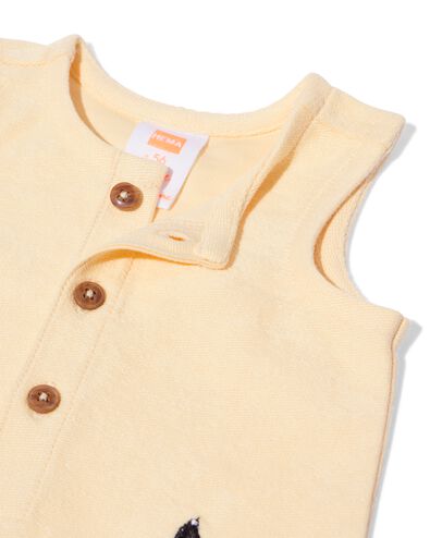 Takkie en Siepie babyjumpsuit jersey lichtgeel lichtgeel - 33454120LIGHTYELLOW - HEMA
