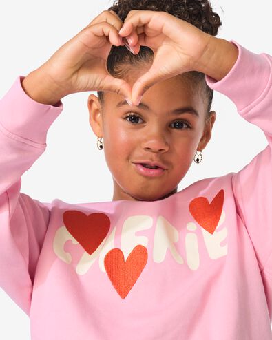 pull enfant tissu sweat c&oelig;urs - 30866539 - HEMA