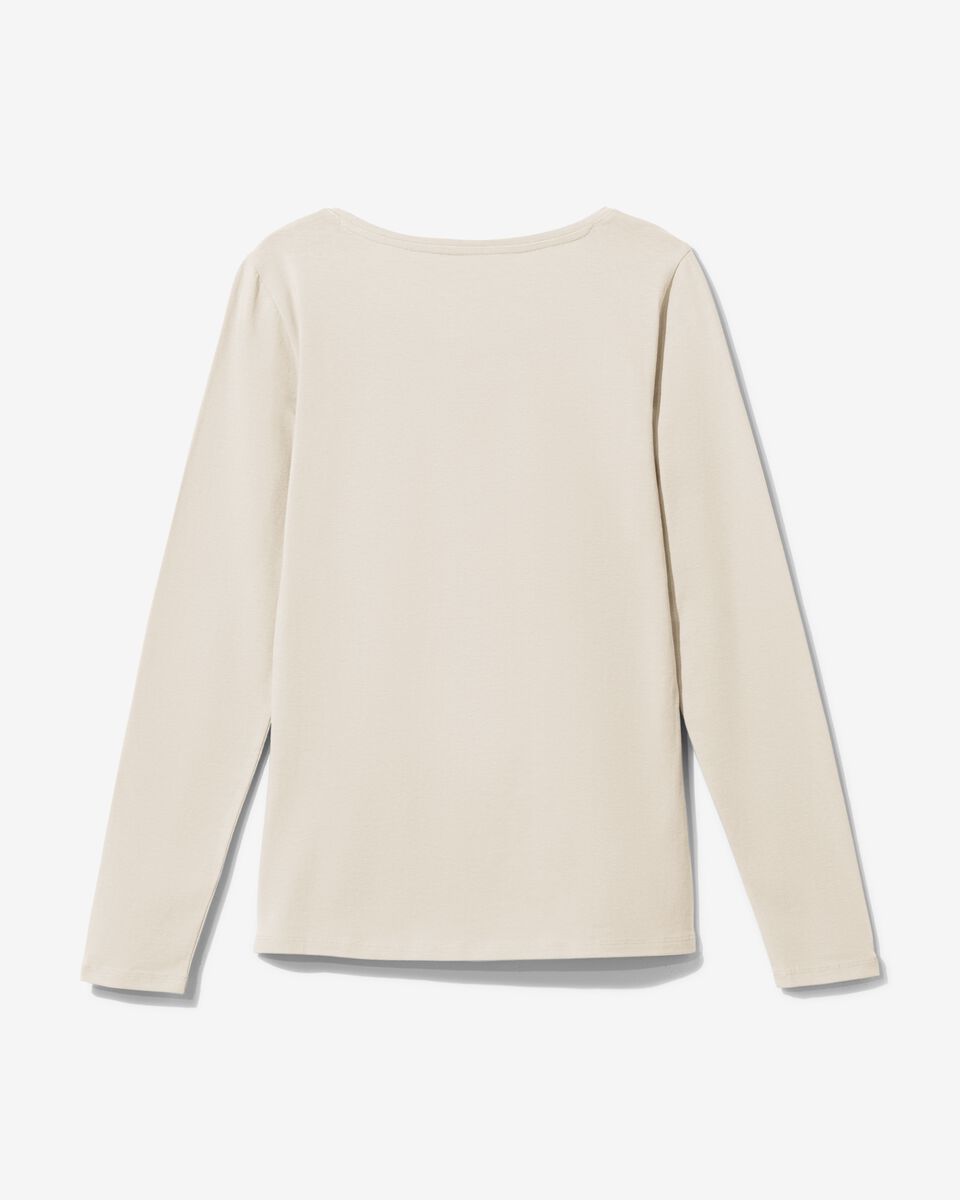 Basic-Damen-T-Shirt beige - 1000029911 - HEMA