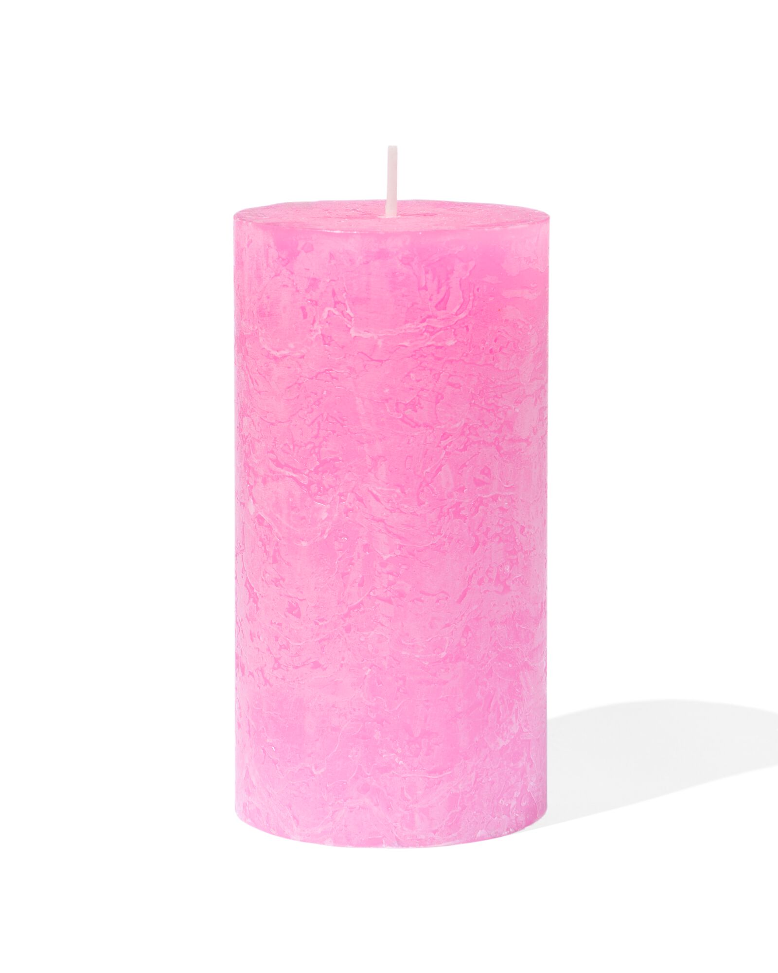 bougie rustique &Oslash;7 x 13 rose fonc&eacute; rose fonc&eacute; 7 x 13 - 13502914 - HEMA