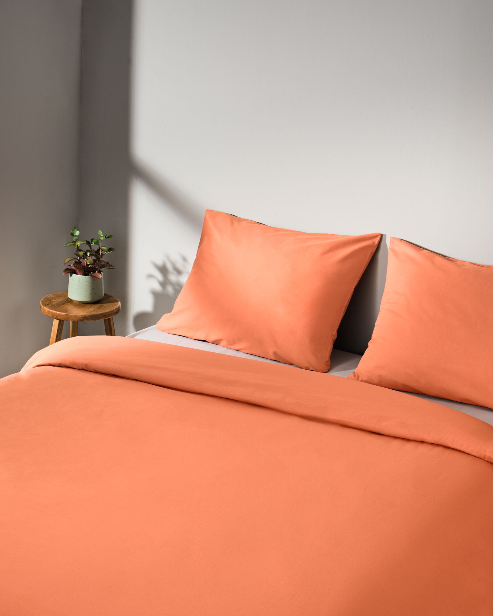 housse de couette 200x200/220 coton doux sunburn - 5750083 - HEMA