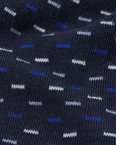 5er-Pack Herren-Socken, mit Baumwollanteil, grafische Muster dunkelblau 43/46 - 4152622 - HEMA