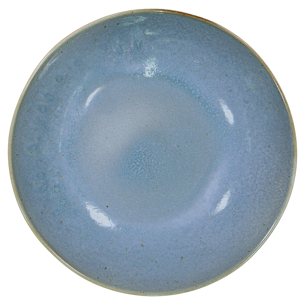 assiette creuse - 21 cm - Porto - émail réactif - bleu - 9602023 - HEMA