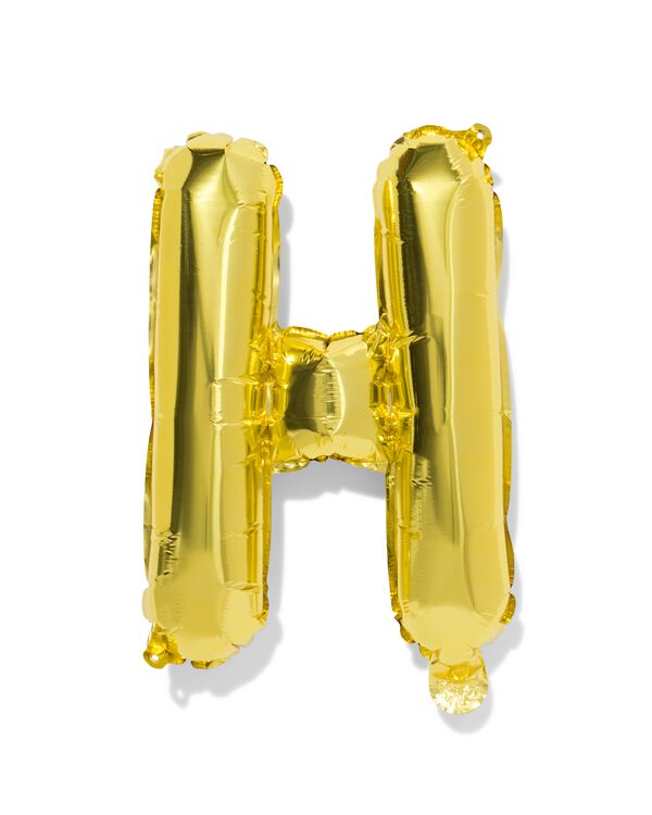 ballon aluminium lettre H 30cm dor&eacute; - 14260038 - HEMA