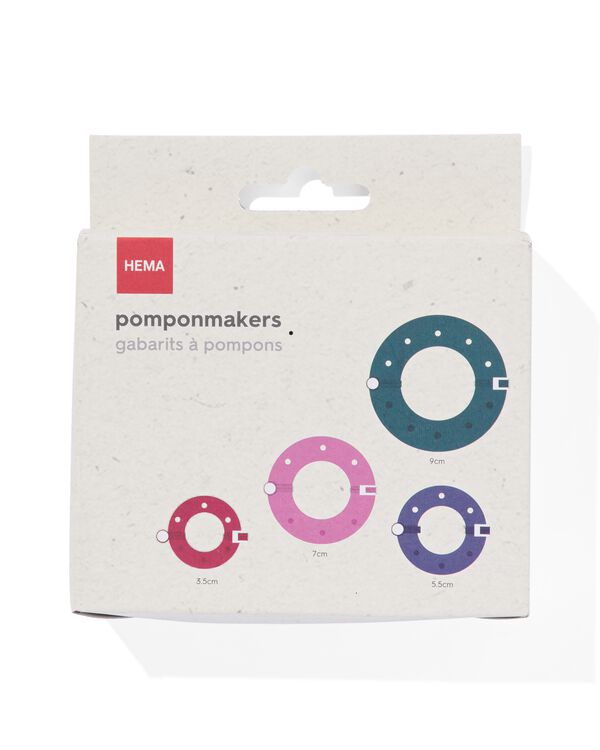 pomponmakers - 8 stuks (4 maten) - 60760099 - HEMA