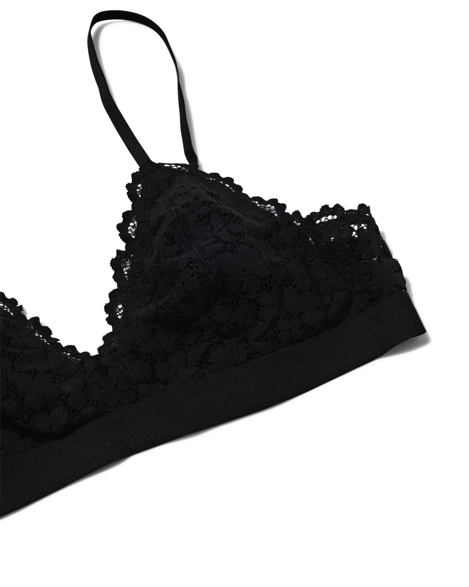 bralette en dentelle noir - 1000030261 - HEMA