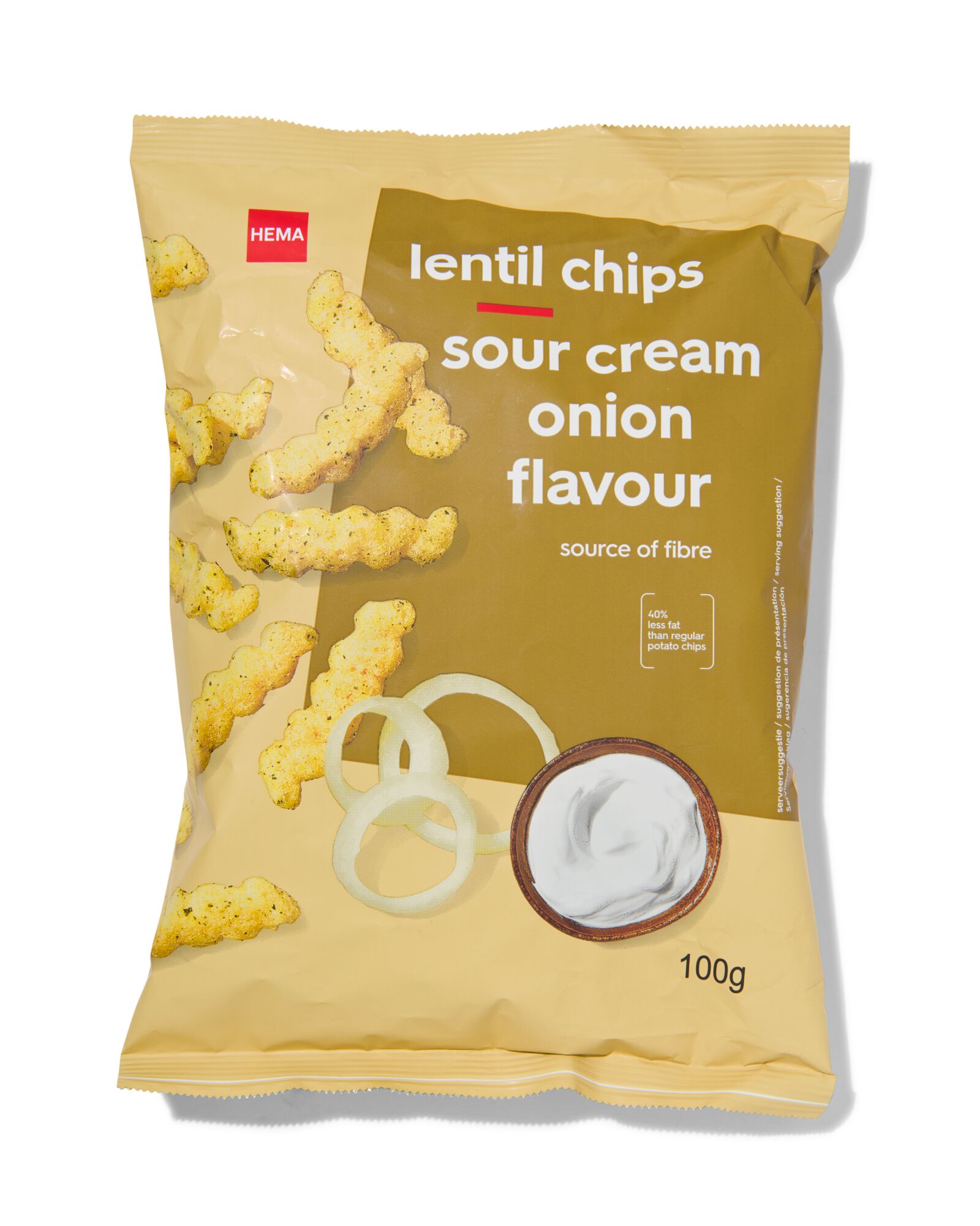 HEMA Chips De Lentilles À La Crème Aigre Et À Loignon 100g
