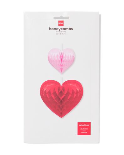 Waben Herz 25 cm &ndash; 2 St&uuml;ck - 14250437 - HEMA