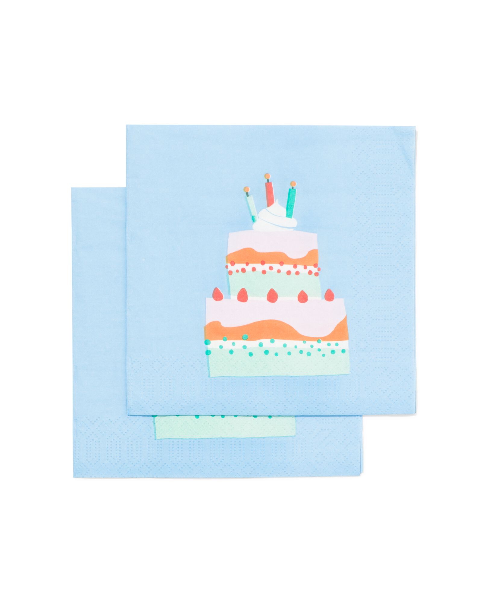 20 serviettes en papier 33x33 anniversaire - HEMA