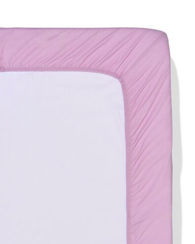 drap-housse 180x200cm coton doux lilas - 5160019 - HEMA