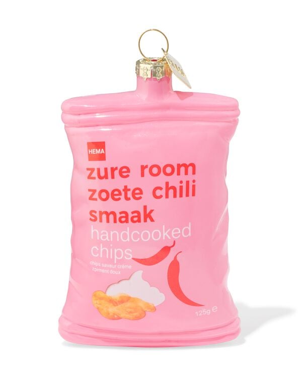 Weihnachtsanh&auml;nger, 10,5 cm, Glas, Chips - 25102115 - HEMA